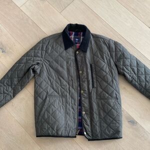 GAP Men's Quilted Jacket - Dark Olive